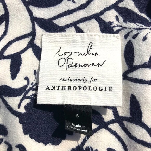 NWT Anthropologie Sweet Dreams flannel PJ top, collab with Cornelia O'Donovan - Picture 10 of 10